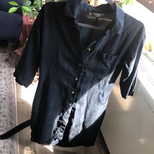 Zara denim shirt dress